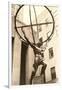 Atlas Statue, Rockefeller Center, New York City-null-Framed Art Print