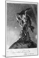 Atlas Supports the Heavens on His Shoulders, 1655-Michel de Marolles-Mounted Giclee Print