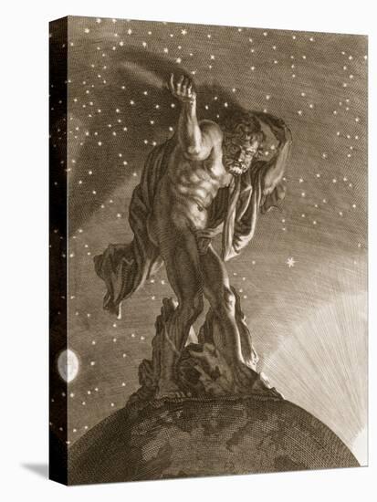 Atlas Supports the Heavens on His Shoulders, 1731-Bernard Picart-Stretched Canvas