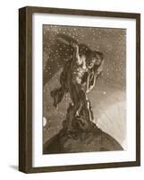 Atlas Supports the Heavens on His Shoulders, 1731-Bernard Picart-Framed Giclee Print