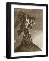 Atlas Supports the Heavens on His Shoulders, 1731-Bernard Picart-Framed Giclee Print