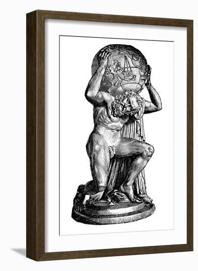 Atlas the Titan-null-Framed Art Print