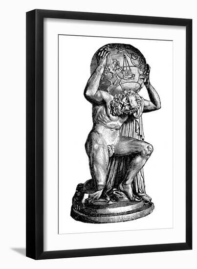 Atlas the Titan-null-Framed Art Print