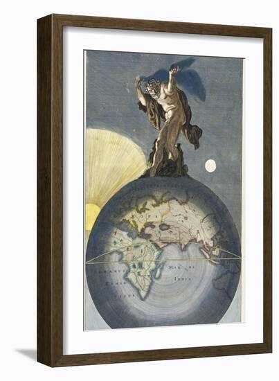 Atlas-Justus Danckerts-Framed Giclee Print