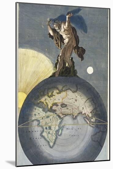 Atlas-Justus Danckerts-Mounted Giclee Print