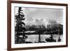 Atlin, British Columbia - Arlin Mountains and Lake-Lantern Press-Framed Premium Giclee Print