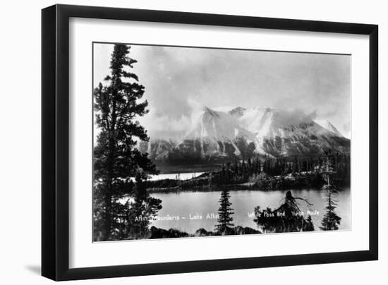 Atlin, British Columbia - Arlin Mountains and Lake-Lantern Press-Framed Art Print