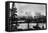 Atlin, British Columbia - Arlin Mountains and Lake-Lantern Press-Framed Stretched Canvas