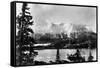 Atlin, British Columbia - Arlin Mountains and Lake-Lantern Press-Framed Stretched Canvas