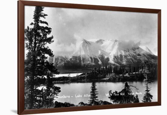 Atlin, British Columbia - Arlin Mountains and Lake-Lantern Press-Framed Art Print