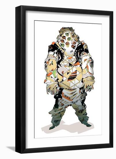 Atmospheric Diving Suit-HR-FM-Framed Art Print