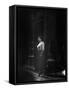 Atmospheric of Parisienne Prostitute Standing Near Doorway on Street-Alfred Eisenstaedt-Framed Stretched Canvas