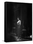 Atmospheric of Parisienne Prostitute Standing Near Doorway on Street-Alfred Eisenstaedt-Framed Stretched Canvas