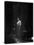 Atmospheric of Parisienne Prostitute Standing Near Doorway on Street-Alfred Eisenstaedt-Stretched Canvas
