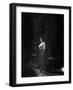 Atmospheric of Parisienne Prostitute Standing Near Doorway on Street-Alfred Eisenstaedt-Framed Photographic Print