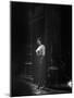 Atmospheric of Parisienne Prostitute Standing Near Doorway on Street-Alfred Eisenstaedt-Mounted Photographic Print