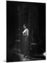 Atmospheric of Parisienne Prostitute Standing Near Doorway on Street-Alfred Eisenstaedt-Mounted Photographic Print