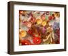 Atmospheric Table Decoration with Candles and Blossoms in Orange, Yellow, Brown and Natural Tones-Alaya Gadeh-Framed Photographic Print