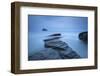 Atmospheric Trebarwith Strand on a Moody Evening, North Cornwall, England. Summer (June)-Adam Burton-Framed Photographic Print