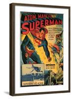 Atom Man Vs. Superman, 1948-null-Framed Art Print