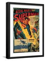 Atom Man Vs. Superman, 1948-null-Framed Art Print