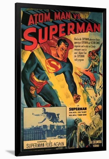 Atom Man Vs. Superman, 1948-null-Framed Art Print