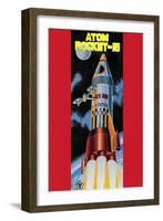 Atom Rocket-15-null-Framed Art Print