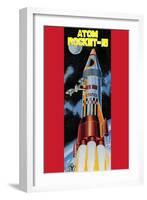 Atom Rocket-15-null-Framed Art Print