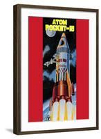 Atom Rocket-15-null-Framed Art Print