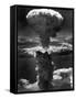Atomic Bomb Smoke Capped by Mushroom Cloud Rises More Than 60,000 Feet Into Air over Nagasaki-null-Framed Stretched Canvas