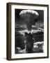 Atomic Bomb Smoke Capped by Mushroom Cloud Rises More Than 60,000 Feet Into Air over Nagasaki-null-Framed Premium Photographic Print