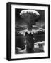 Atomic Bomb Smoke Capped by Mushroom Cloud Rises More Than 60,000 Feet Into Air over Nagasaki-null-Framed Premium Photographic Print
