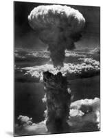 Atomic Bomb Smoke Capped by Mushroom Cloud Rises More Than 60,000 Feet Into Air over Nagasaki-null-Mounted Photographic Print