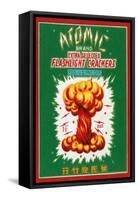 Atomic Brand Extra Selected Flashlight Crackers-null-Framed Stretched Canvas