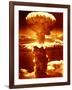 Atomic Burst Over Nagasaki, 1945-us National Archives-Framed Photographic Print