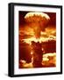 Atomic Burst Over Nagasaki, 1945-us National Archives-Framed Photographic Print