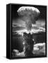 Atomic Burst Over Nagasaki, 1945-us National Archives-Framed Stretched Canvas