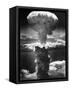 Atomic Burst Over Nagasaki, 1945-us National Archives-Framed Stretched Canvas