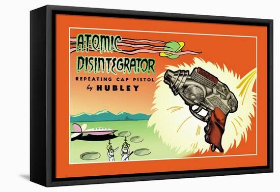 Atomic Disintegrator Repeating Cap Pistol-null-Framed Stretched Canvas