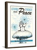 Atomic Energy and Peace-null-Framed Art Print