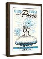 Atomic Energy and Peace-null-Framed Art Print