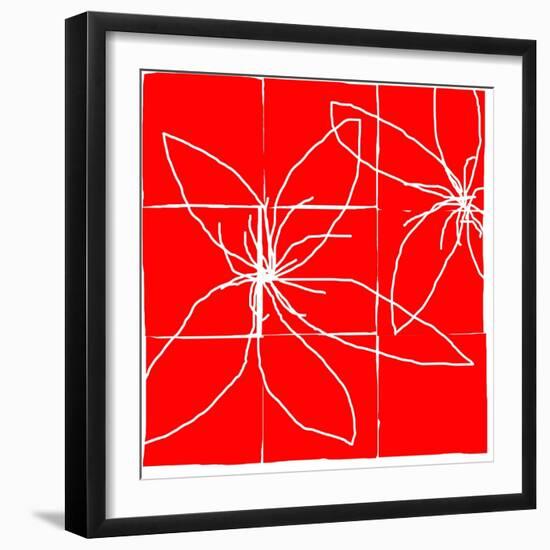 Atomic Floral Four-Jan Weiss-Framed Art Print