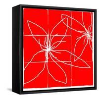 Atomic Floral Four-Jan Weiss-Framed Stretched Canvas