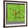 Atomic Floral One-Jan Weiss-Framed Premium Giclee Print