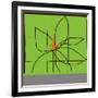 Atomic Floral One-Jan Weiss-Framed Premium Giclee Print