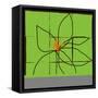 Atomic Floral One-Jan Weiss-Framed Stretched Canvas