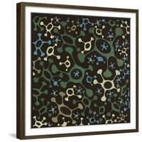 Atomic Friends (Teal)-Susan Clickner-Framed Giclee Print