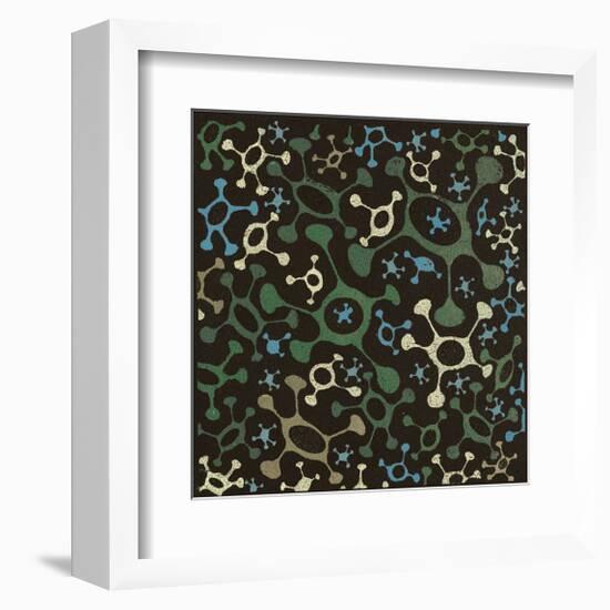 Atomic Friends (Teal)-Susan Clickner-Framed Giclee Print