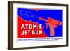 Atomic Jet-Gun-null-Framed Art Print