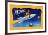 Atomic Needles-null-Framed Premium Giclee Print